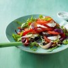 Grilled Aubergine with Peppers Salad recipe