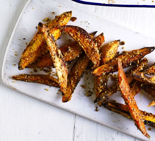 Dukkah-crusted Squash Wedges recipe - courtesy of Katy Gilhooly for Good Food